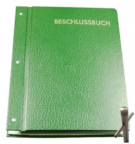 BESCHLUSSBUCH für Unternehmen, Vereine & Privat - (GRÜN)