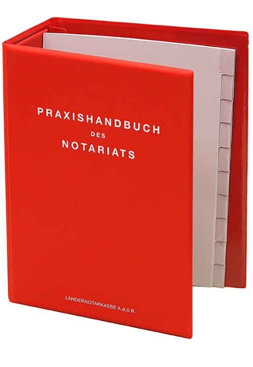 Leerordner 85 mm Praxishandbuch des Notariats