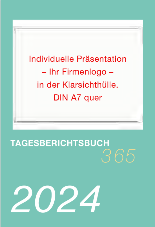 Tages-Berichtsbuch 2024 für Ihre Firma